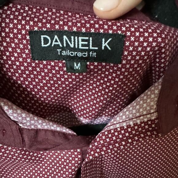 MENS DANIEL K TAILORED SHIRT SZ MEDIUM - Picture 3 of 3